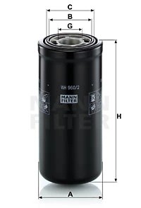 960/2 - ГІДРАВЛІЧНИЙ ФІЛЬТР WH960/2