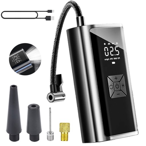 БЕСПРОВОДНОЙ АВТОМОБИЛЬНЫЙ КОМПРЕССОРНЫЙ НАСОС СО СВЕТОДИОДОМ