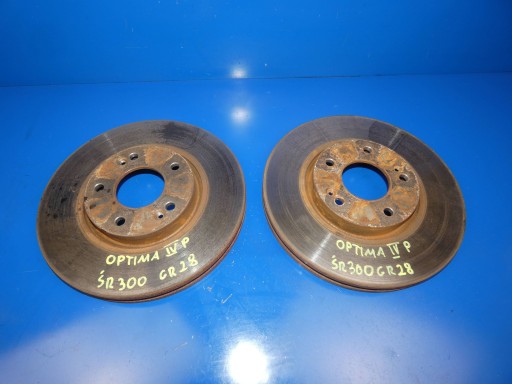 KIA OPTIMA IV JF 2015- discs brake front KOMPLET SREDNICA 300mm