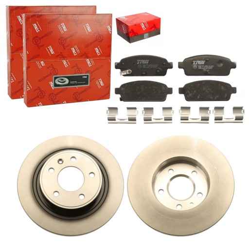 DF6363 - TRW ДИСКИ + КОЛОДКИ ЗАДНІ ASTRA J ZAFIRA TOURER C