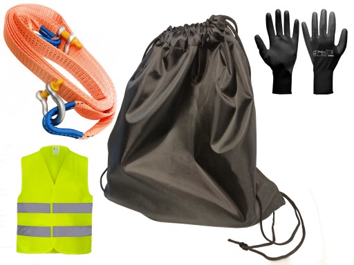 БУКСИРОВОЧНЫЙ ТРОС РЕМЕНЬ 6 М 4,0 Т ПЕРЧАТКИ ЖИЛЕТ!!