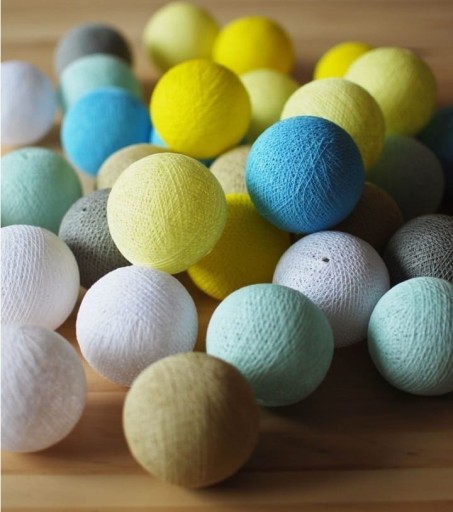 Ватні кульки Cotton Ball Lights 276 см До 10 різнокольорових