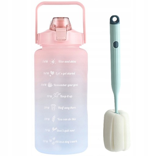 ПЛЯШКА ДЛЯ ВОДИ З МОТИВАЦІЙНОЮ МІРКОЮ 2Л