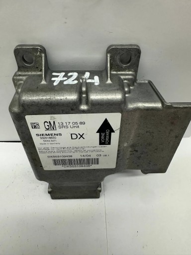 OPEL VECTRA C control unit / module airbag 330518650 5WK43471 13170589