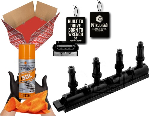 FEB37421#ECS-PCP+K - Катушка зажигания opel astra j insignia corsa d aveo #petrolhead pro+ kit4