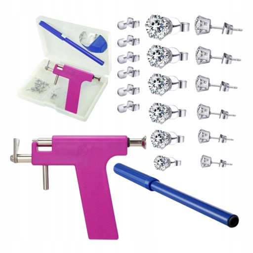 Набір для проколу вух 12 пар шпильок