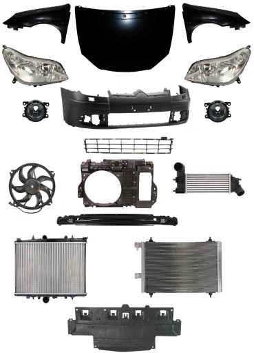 7104Q9 - CITROEN C5 04-08 ЛАМПА ПЕРЕДНЯ РЕМІНЬ КРИЛА