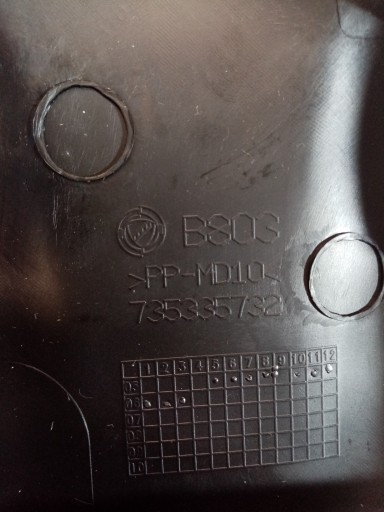 blende abdeckung gehäuse des lenkrads FIAT GRANDE PUNTO 735335732