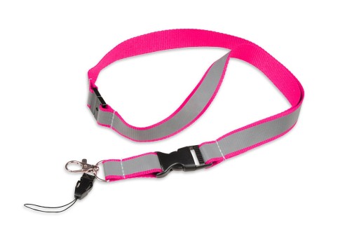 Повідець з двома конекторами Refloactive SM-0020 сіро-рожевий