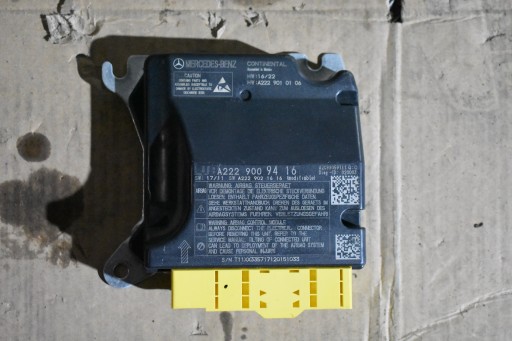 IDEALNY modulo Centralina airbag MERCEDES W222 1 9