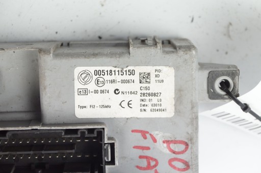 Kasten der Sicherungen 28260827 00518115150 FIAT DOBLO