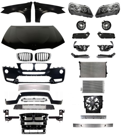 430 - Манекен ременя капота на бампер BMW X3 F25 10-14