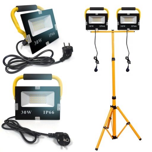 СВІТЛОДІОДНИЙ ГАЛОГЕННИЙ СВІТИЛЬНИК 2X30 ВТ РОБОЧИЙ ШТАТИВ