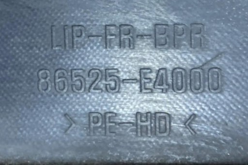 Kia soul iii (sk3) нижняя вставка бампера 86525e4000 0.0l электрическая 2018