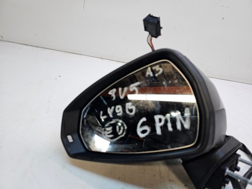 mirror exterior left AUDI A3 8V sedan LY9B 6-PIN