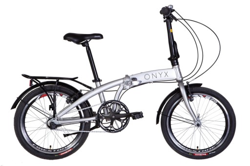 Skladací bicykel Dorozhnik ONYX planetárny rám 12 palcov koleso 20 &quot; strieborná