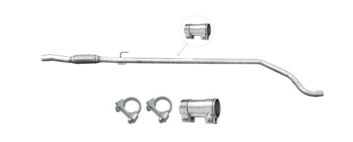 Edex17.683 - ALFA ROMEO MITO 1.3 MJTD (с 2008 г.) средняя труба