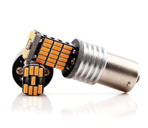36X84D6 - 45 SMD P21W R5W BA15S ПОМАРАНЧЕВА СВІТЛОДІОДНА ЛАМПА