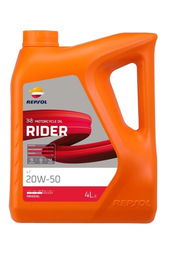 МОТОРНЕ МАСЛО 4T RIDER 20W50 4L MA2 МІНЕРАЛЬНЕ
