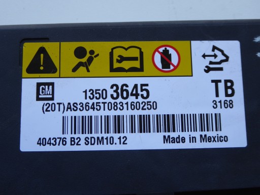 SENSOR airbag AIRBAG OPEL INSIGNIA 13503645