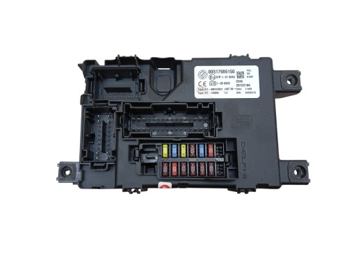 compartment of fuses module BSI FIAT GRANDE PUNTO 00517986150