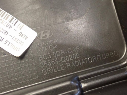 Grille/masque HYUNDAI I20 III 2020- 86351-Q0200