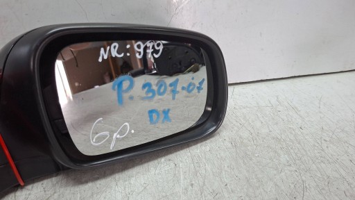 mirror right 6 vertical 96577209XT PEUGEOT 307 2001