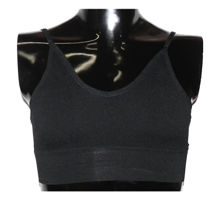 Спортивний універсальний чорний бюстгальтер TOPENS