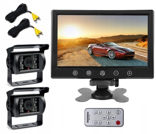 2X камера заднего вида монитор 9 дюйм (ОВ) градуированный QUAD IR