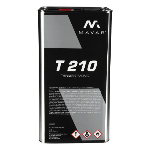 Mavar T210 растворитель растворитель STANDA 5L