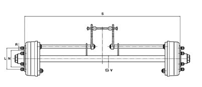 156848923 - ВІСЬ СІЛЬСЬКОГОСПОДАРСЬКОГО ПРИЧЕПА ГАЛЬМУЄТЬСЯ ТИСК 5Т
