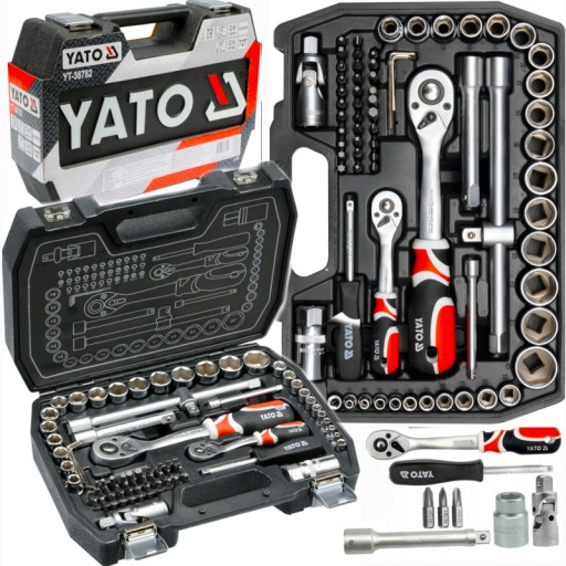 НАБІР ГАЙКОВИХ КЛЮЧІВ З 2 ХРАПОВИКАМИ YATO 1/2