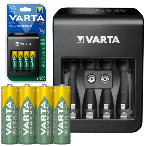 Chargeur VARTA USb + 4 piles AA -LR06 2100mAH SUB QUATT - Electro