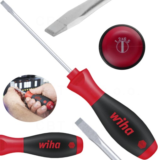 Wiha плоска викрутка SL SOFTFINISH 6,5 x 100 x 218 мм викрутка