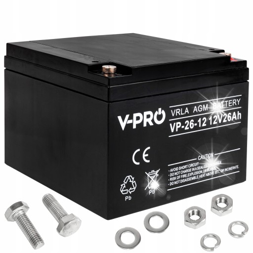 Agm акумулятор 12v 26ah джерело живлення awaryny ups converter тролейбус