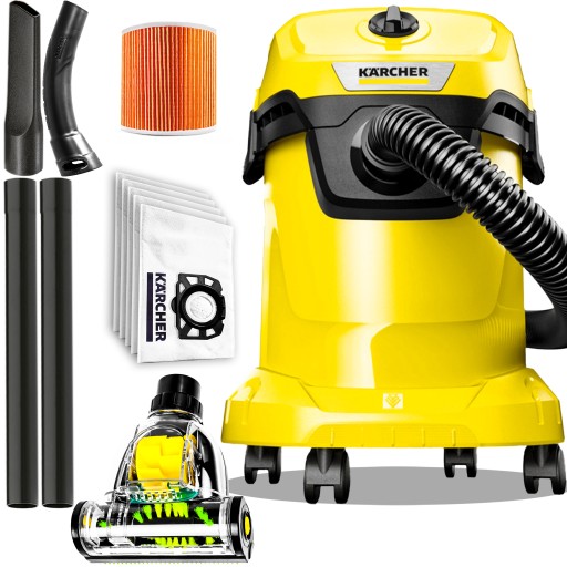 BEZVRECKOVÝ VYSÁVAČ WD3 KARCHER TURBOKEFA ORIGINÁLNE SÁČKY 4KS SADA