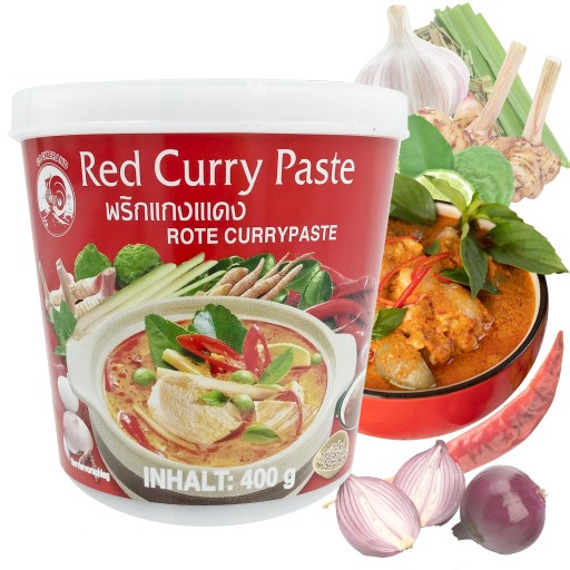 Pasta Curry červená 400g RED COCK BRAND THAJSKO