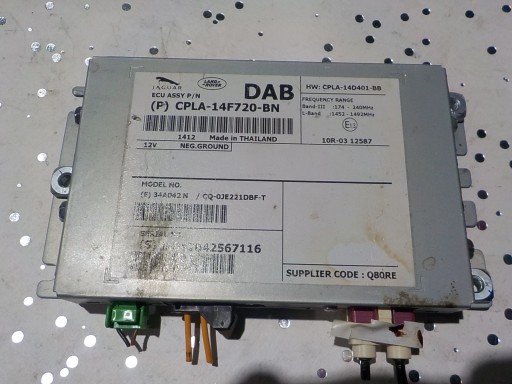 JAGUAR XF module compartment BCM CPLA-14F720-BN JAGUAR
