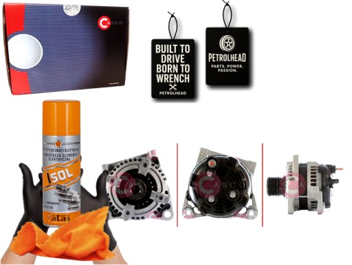 CASCAL40166AS#ECS-PCP+K - Генератор 12v 160a litens casco #petrolhead pro+ kit4