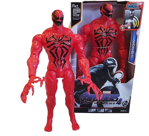 ФІГУРКА VENOM RED CARNAGE AVENGERS 30cm MEGA