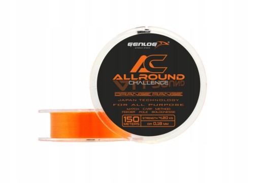 Genlog ALLROUND ORANGE RANGE 0,2 мм x 150 м