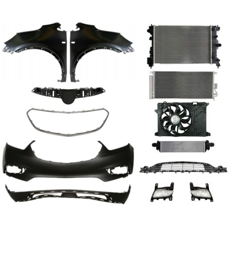 2414 - Opel Mokka X 16 - Манекен бампера и крыла