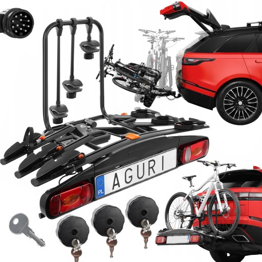 AGURI BIKE RACK PLATFORM FOR HOOK 3 BIKES