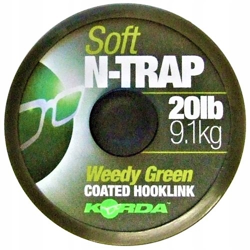 Тесьма Korda N-Trap Weedy Green Soft 0,3 мм х 20 м