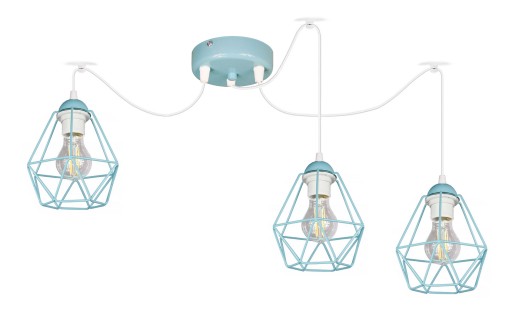 Jasnociemno.pl Підвісний світильник DIAMOND GOLD E27