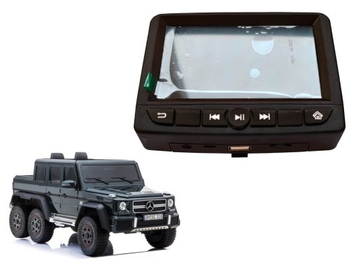 LCD панель MP4 для акумуляторних автомобілів Mercedes G63