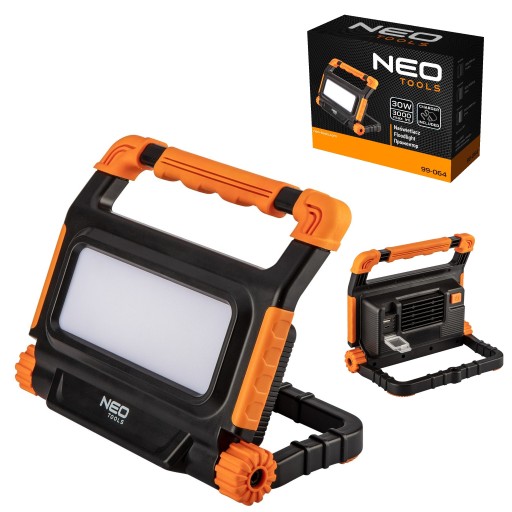 ПРОЖЕКТОР СВІТЛОДІОДНИЙ ПЕРЕЗАРЯДЖАЄТЬСЯ NEO