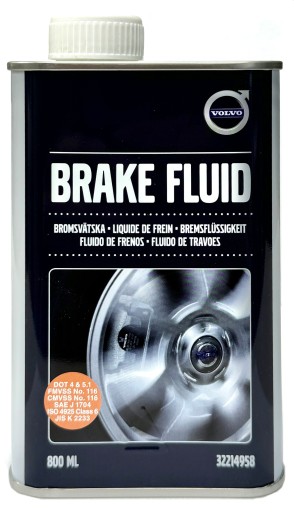 Гальмівна рідина Dot 4 800мл Volvo