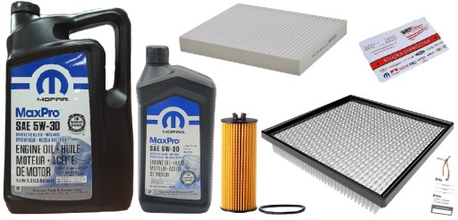 MOPAR 5W30 6L + ФІЛЬТРИ CHRYSLER 200 3.6 2011-2012