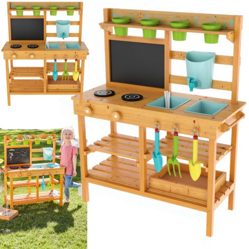 Садова дерев'яна кухня PLAYTIVE 77x95x32 см